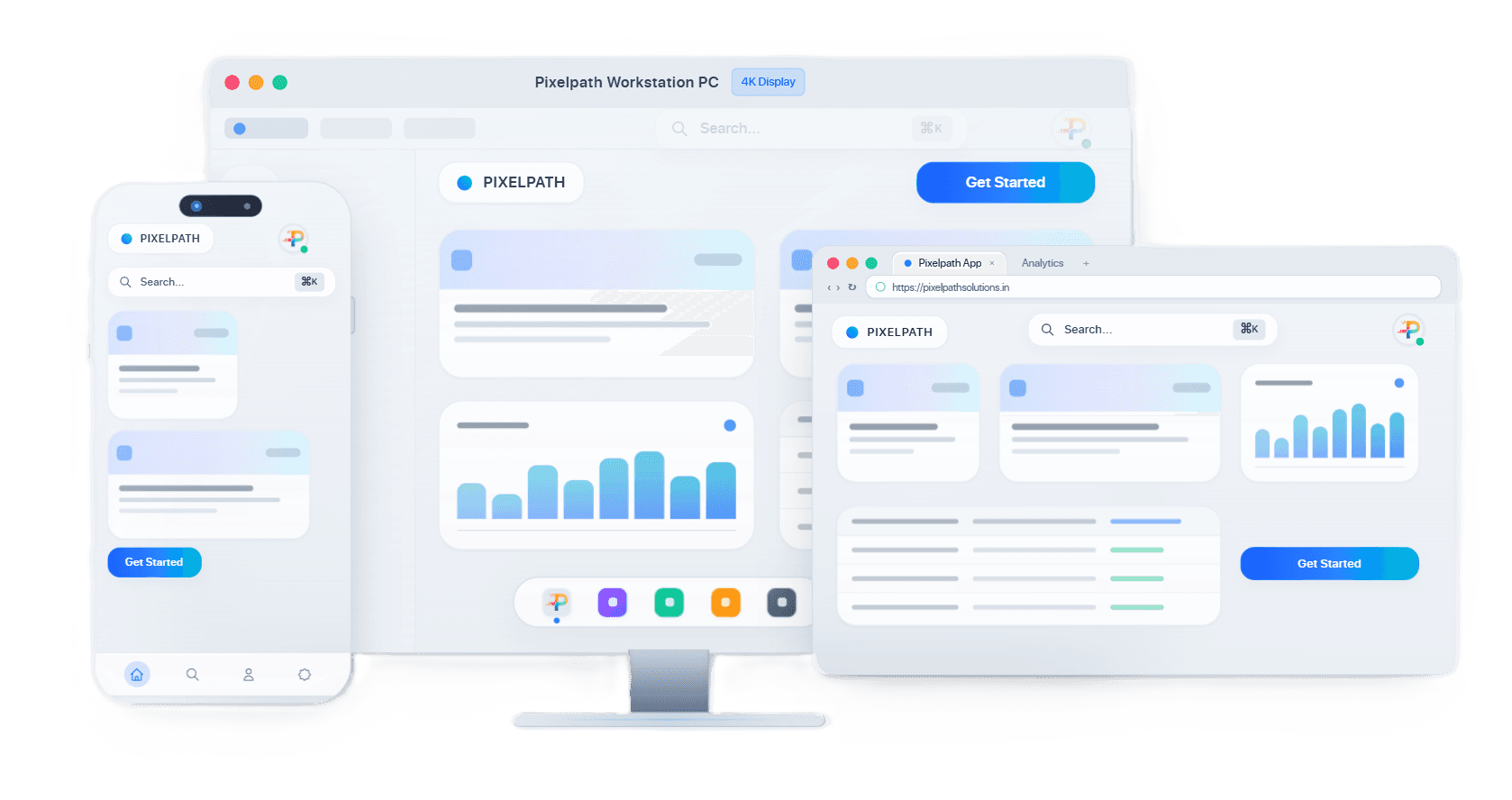 Web Mobile Desktop Showcase